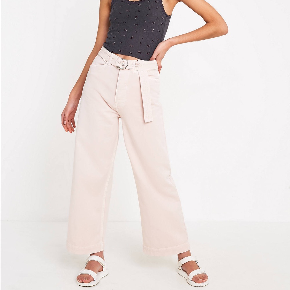 UO Wide Leg Pink Jean